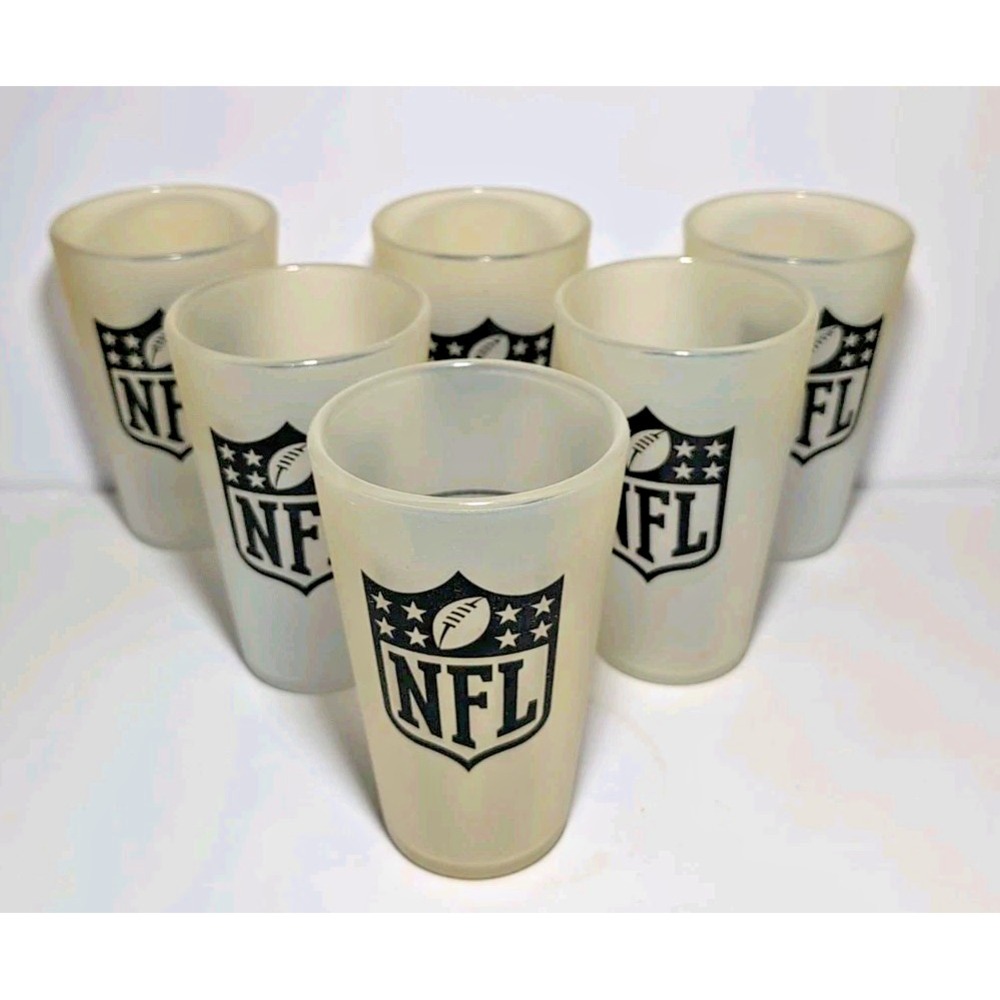 NFL Logo Silipint Glass Unbreakable 16oz  Pint  Set Of 6